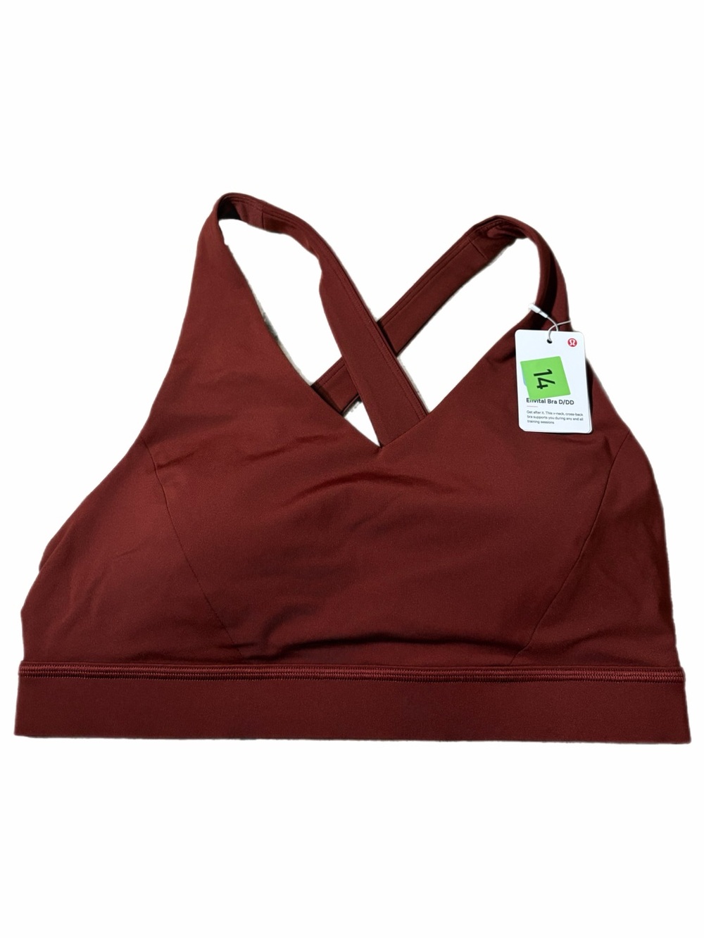 NWT Lululemon Envital Bra *D/DD (Rockwood) Size 8